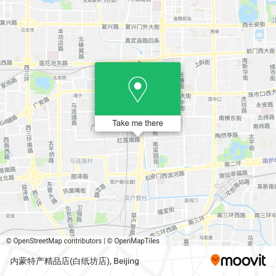 内蒙特产精品店(白纸坊店) map