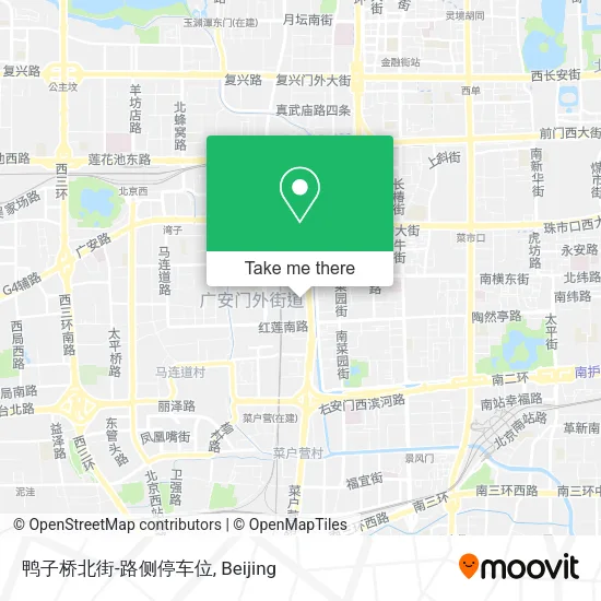 鸭子桥北街-路侧停车位 map