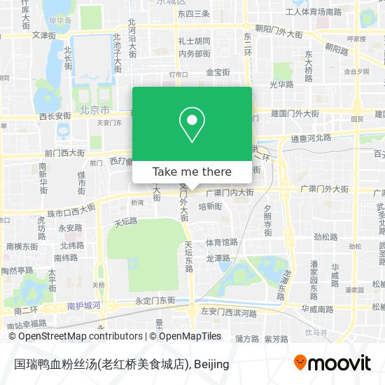 国瑞鸭血粉丝汤(老红桥美食城店) map