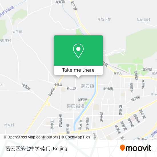 密云区第七中学-南门 map