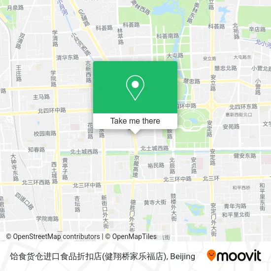 饴食货仓进口食品折扣店(健翔桥家乐福店) map