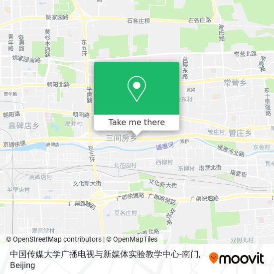 中国传媒大学广播电视与新媒体实验教学中心-南门 map