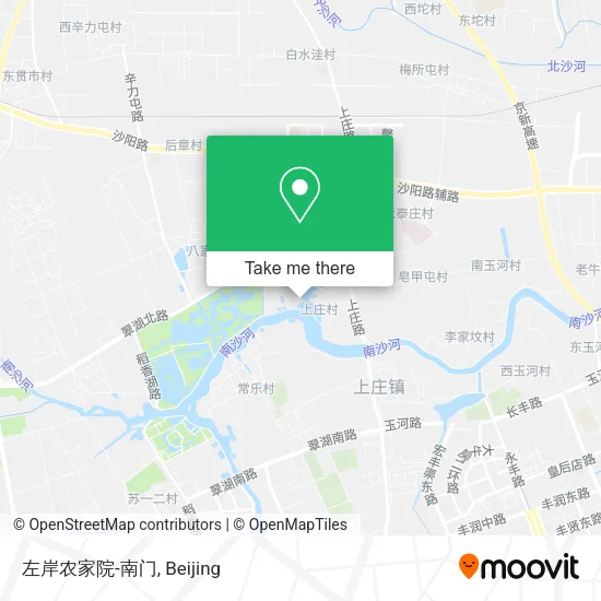 左岸农家院-南门 map