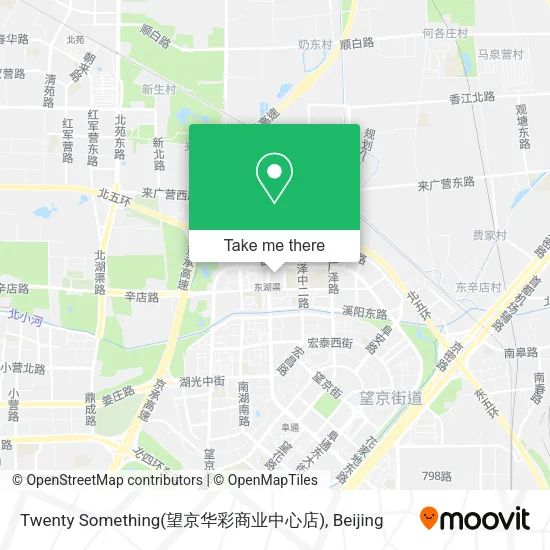 Twenty Something(望京华彩商业中心店) map