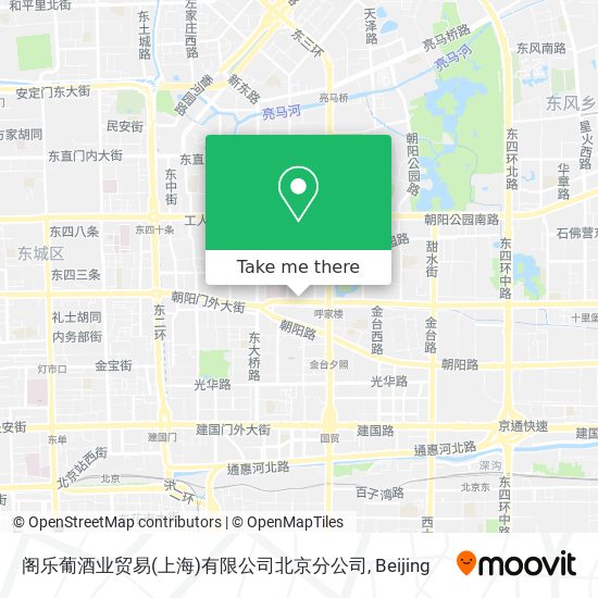 阁乐葡酒业贸易(上海)有限公司北京分公司 map