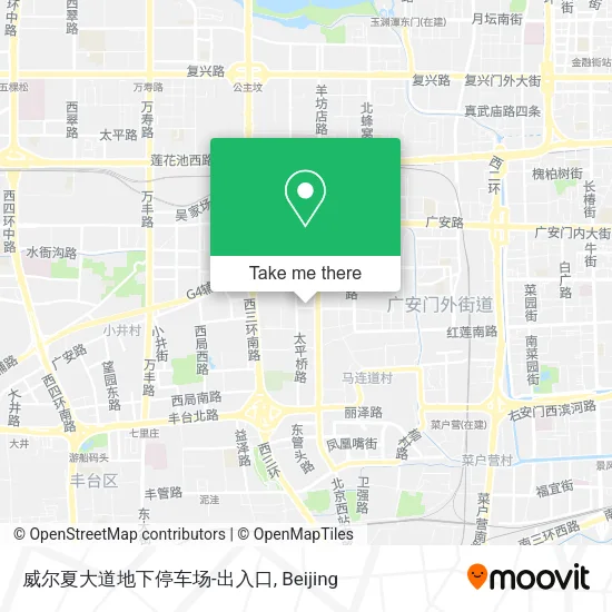威尔夏大道地下停车场-出入口 map