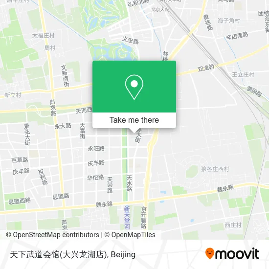 天下武道会馆(大兴龙湖店) map