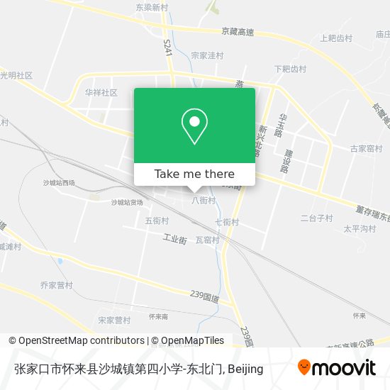 张家口市怀来县沙城镇第四小学-东北门 map