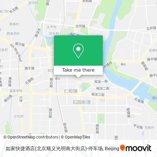 如家快捷酒店(北京顺义光明南大街店)-停车场 map