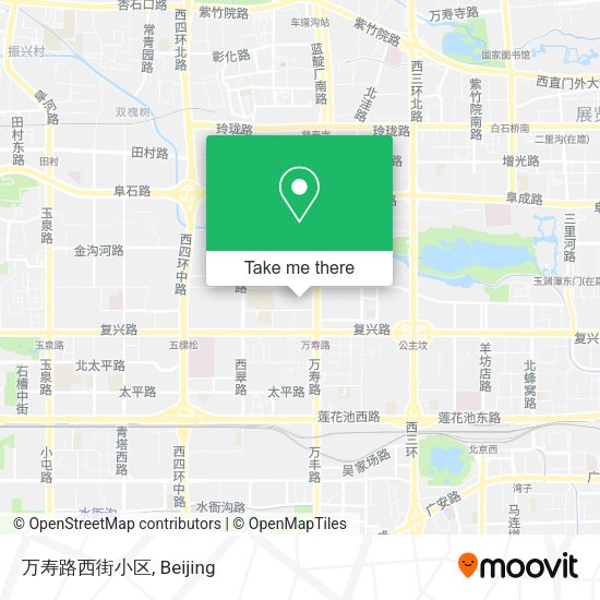 万寿路西街小区 map