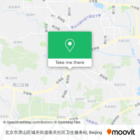 北京市房山区城关街道南关社区卫生服务站 map