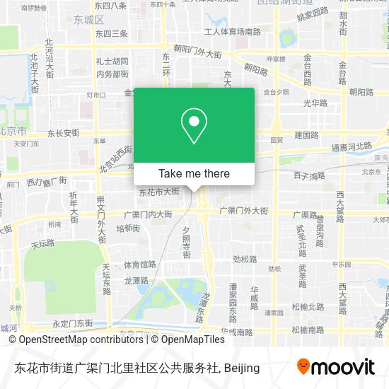 东花市街道广渠门北里社区公共服务社 map