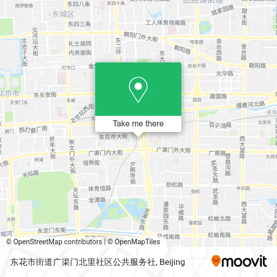 东花市街道广渠门北里社区公共服务社 map