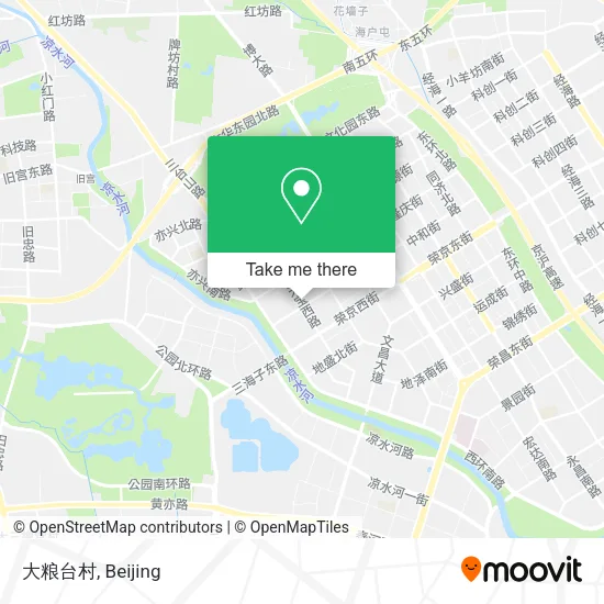大粮台村 map
