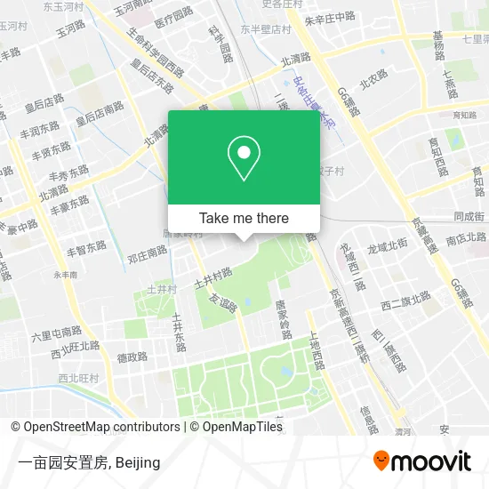 一亩园安置房 map
