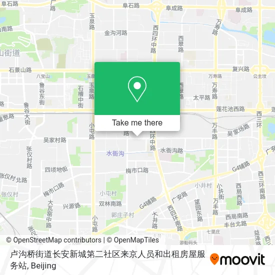 卢沟桥街道长安新城第二社区来京人员和出租房屋服务站 map