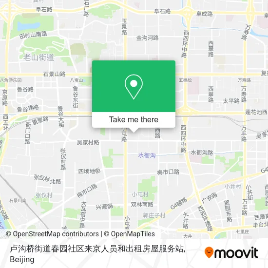卢沟桥街道春园社区来京人员和出租房屋服务站 map