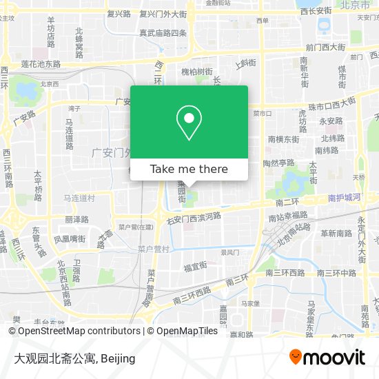 大观园北斋公寓 map