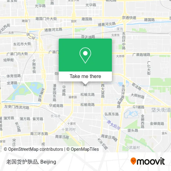 老国货护肤品 map