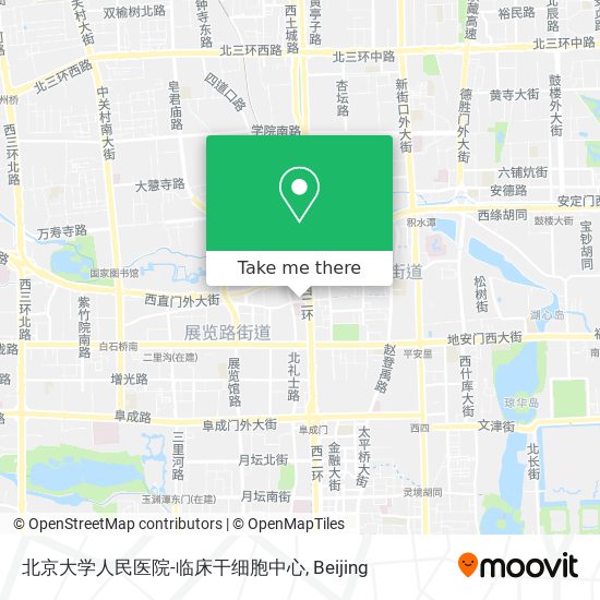 北京大学人民医院-临床干细胞中心 map