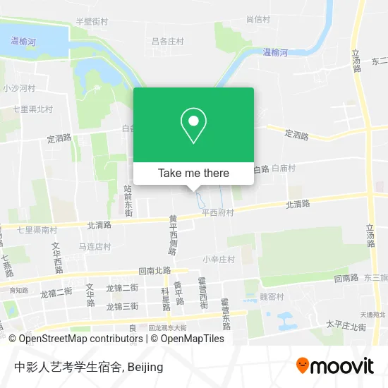 中影人艺考学生宿舍 map