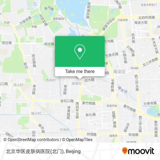 北京华医皮肤病医院(北门) map