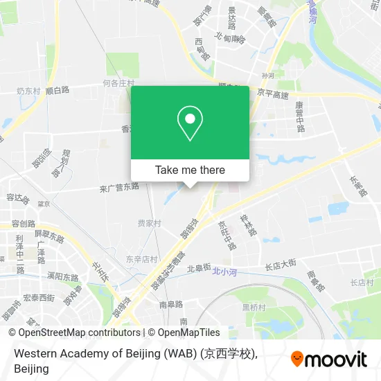 Western Academy of Beijing (WAB) (京西学校) map