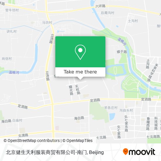 北京健生天利服装商贸有限公司-南门 map