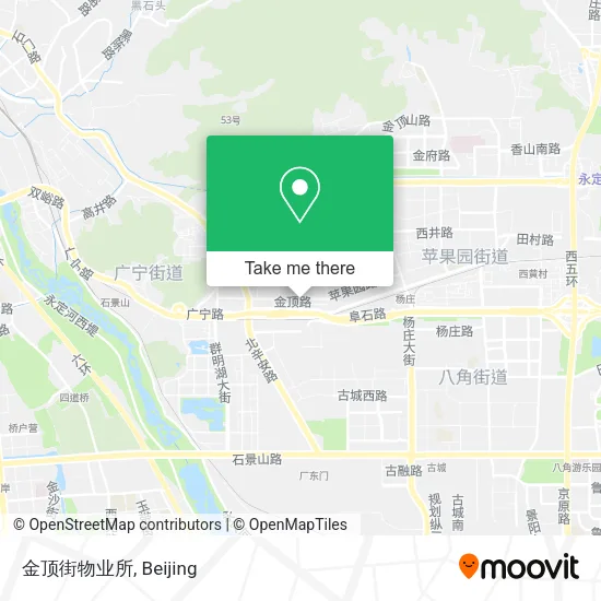 金顶街物业所 map
