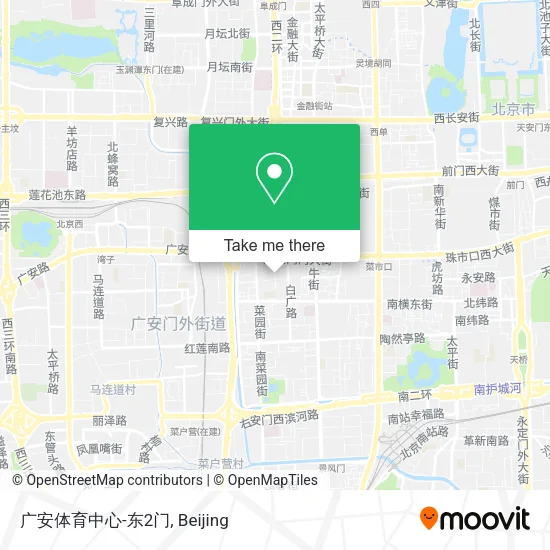 广安体育中心-东2门 map