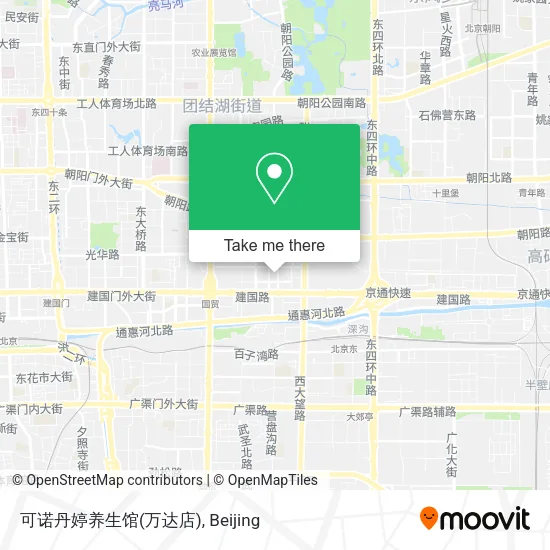 可诺丹婷养生馆(万达店) map
