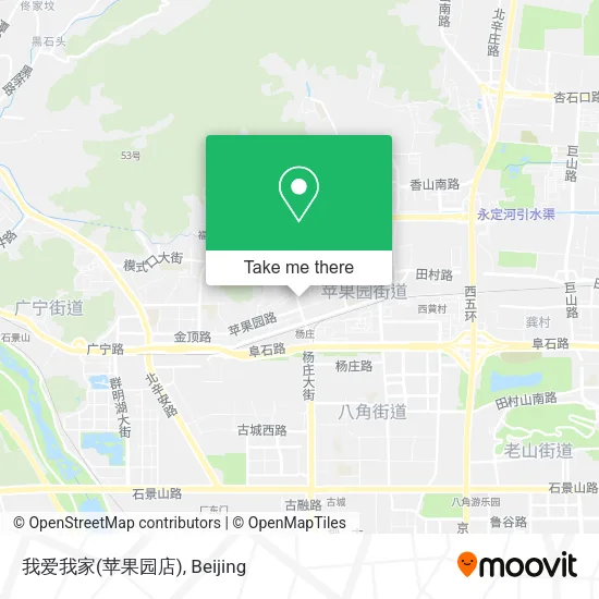 我爱我家(苹果园店) map