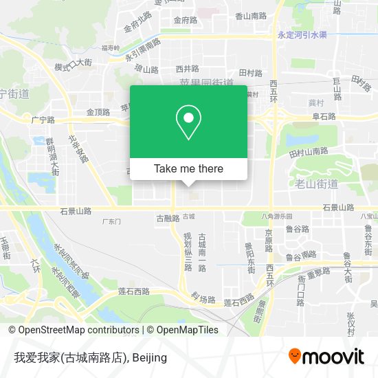 我爱我家(古城南路店) map