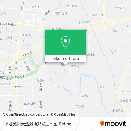 平谷渔阳天然湿地观光垂钓园 map