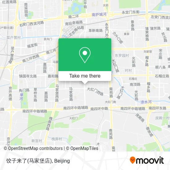 饺子来了(马家堡店) map
