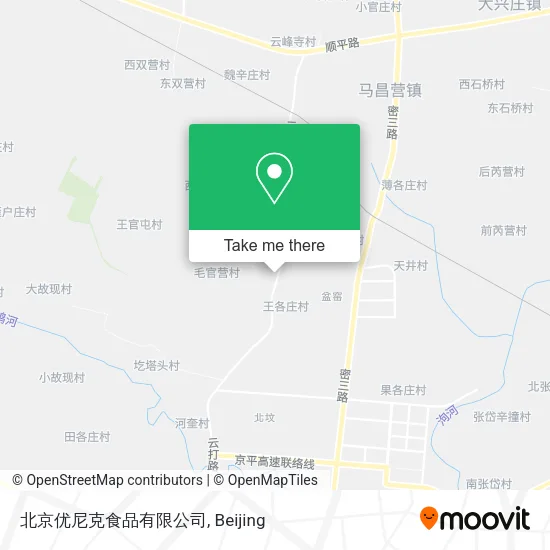 北京优尼克食品有限公司 map