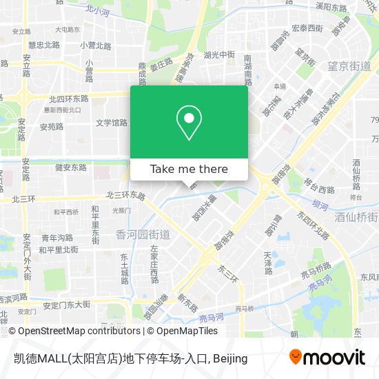 凯德MALL(太阳宫店)地下停车场-入口 map