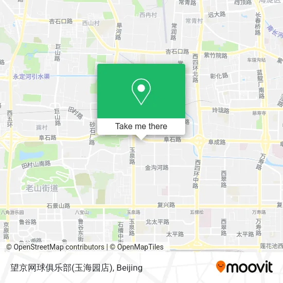 望京网球俱乐部(玉海园店) map