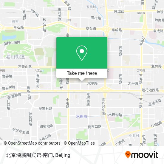 北京鸿鹏阁宾馆-南门 map