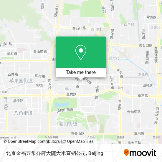 北京金福五常乔府大院大米直销公司 map