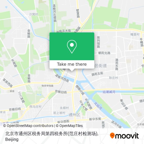 北京市通州区税务局第四税务所(范庄村检测场) map