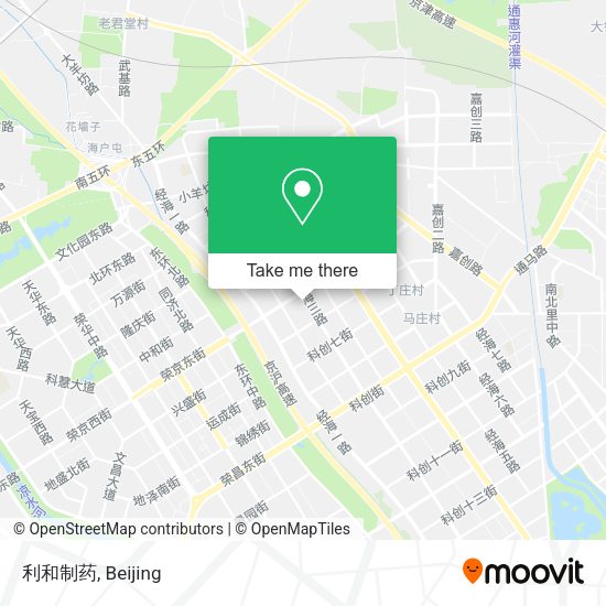 利和制药 map