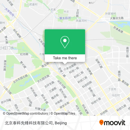 北京泰科先锋科技有限公司 map