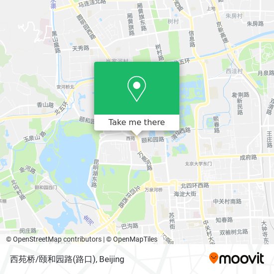 西苑桥/颐和园路(路口) map