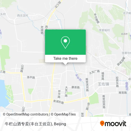 牛栏山酒专卖(丰台王佐店) map