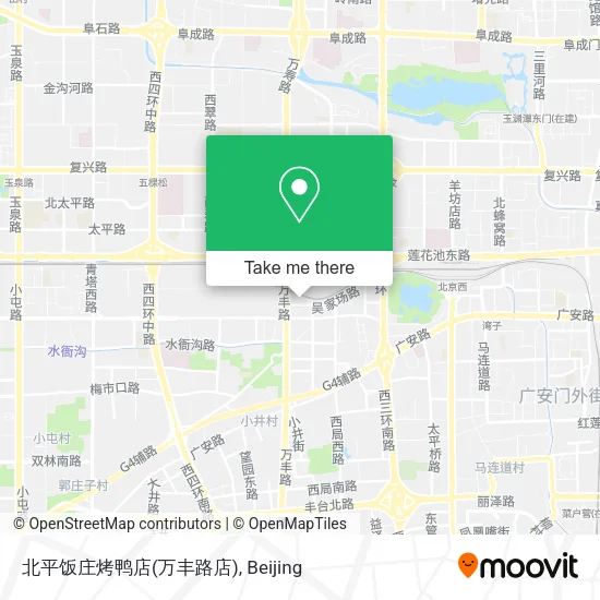 北平饭庄烤鸭店(万丰路店) map
