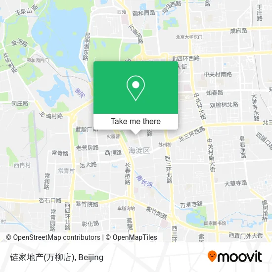 链家地产(万柳店) map