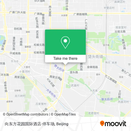 向东方花园国际酒店-停车场 map