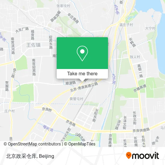 北京政采仓库 map