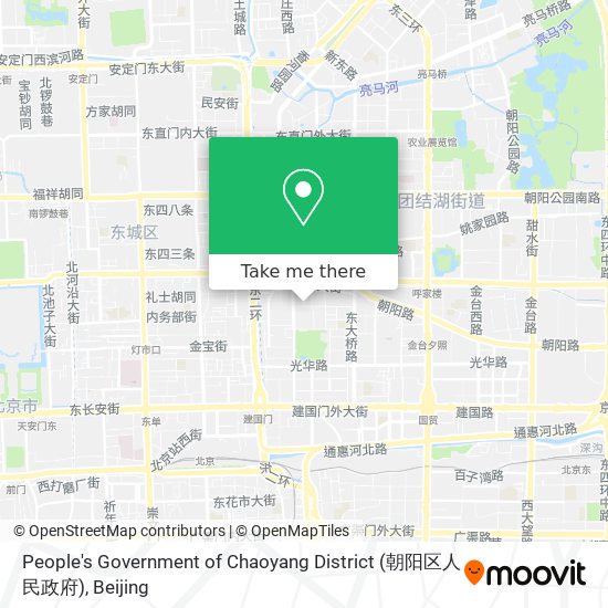 People's Government of Chaoyang District (朝阳区人民政府) map